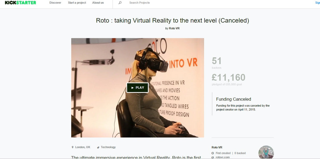 Kickstarter cancelled